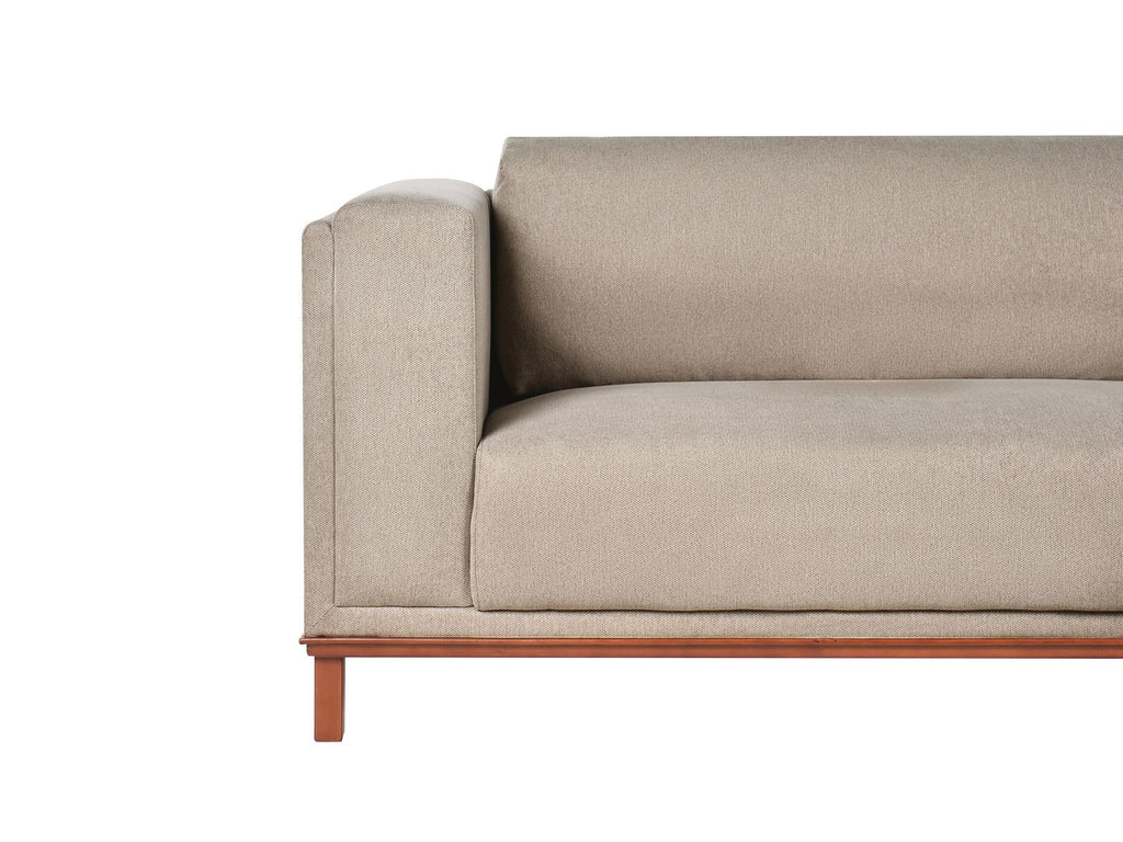 Corner Sofa VENG Fabric Taupe 4 Seater