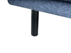 Sofa VORGOD Fabric Dark Blue 2 Seater