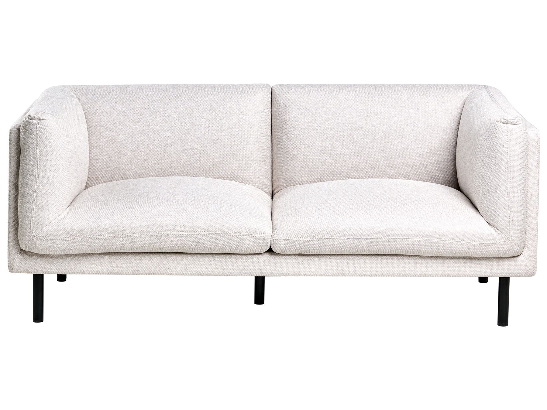 Sofa VORGOD Fabric Light Beige 2 Seater