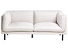 Sofa Fabric Light Beige 2 Seater