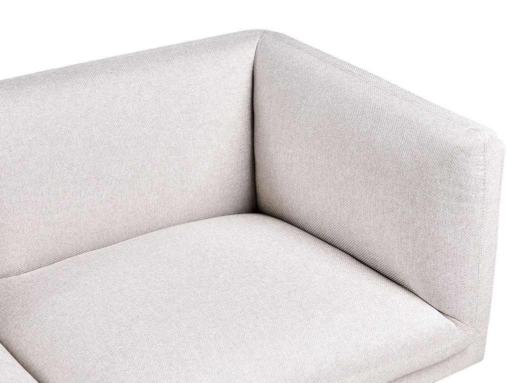 Sofa VORGOD Fabric Light Beige 2 Seater