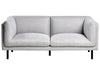 Sofa Fabric Light Grey 2 Seater