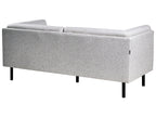 Sofa VORGOD Fabric Light Grey 2 Seater