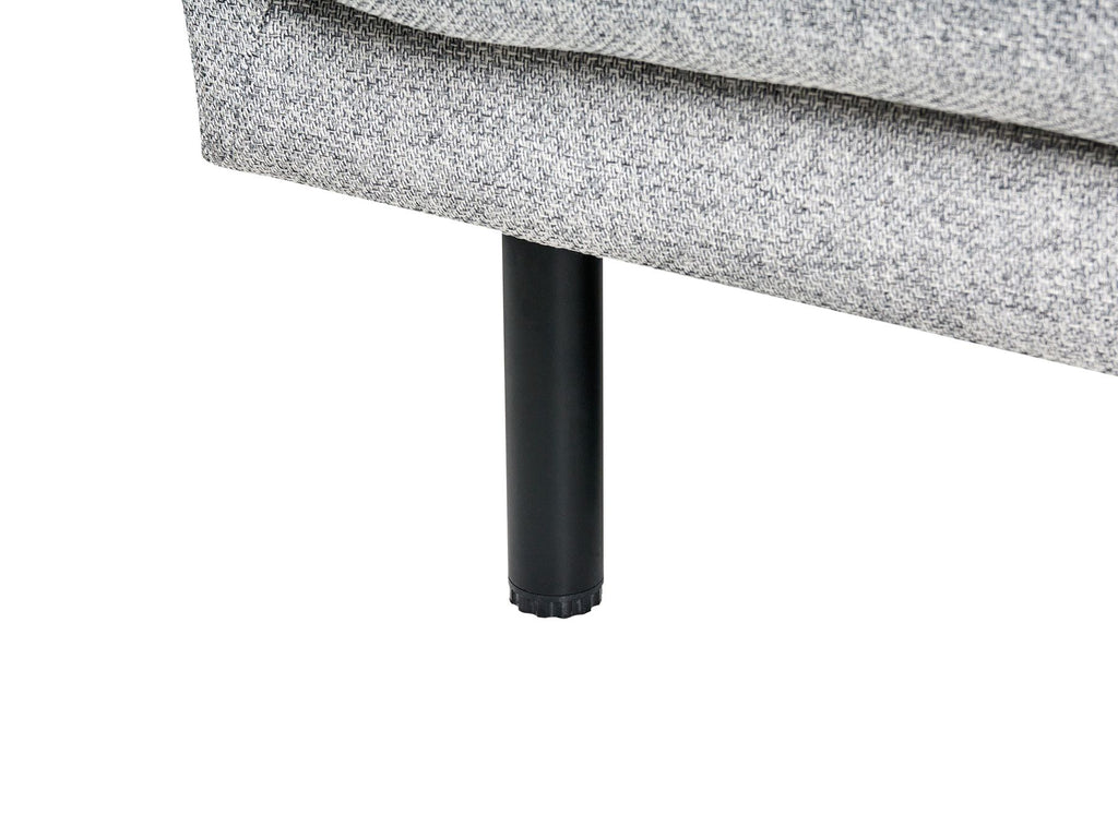 Sofa VORGOD Fabric Light Grey 2 Seater