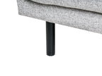 Sofa VORGOD Fabric Light Grey 2 Seater