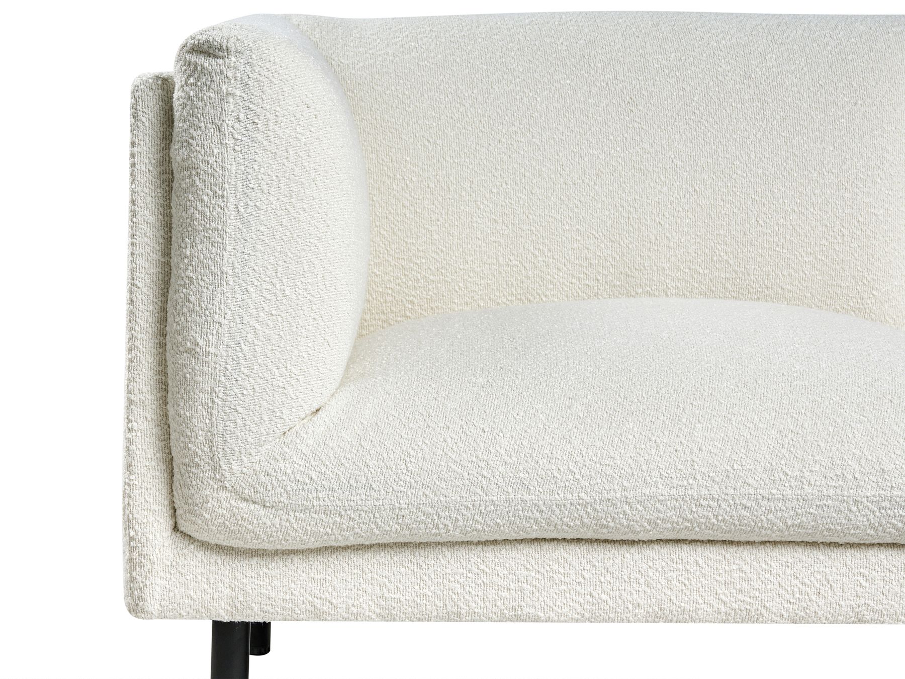 Sofa VORGOD Boucle Off-White 2 Seater