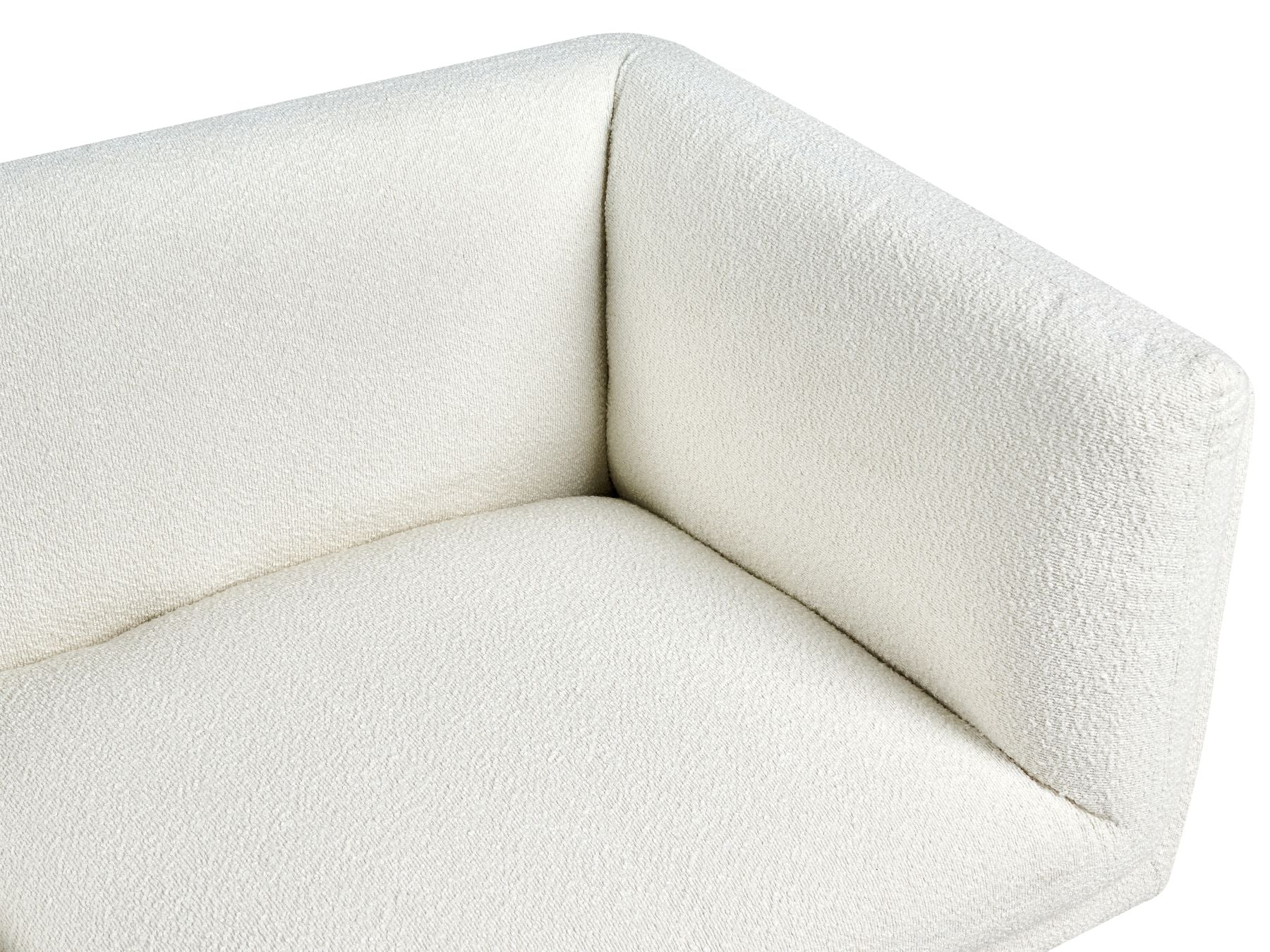 Sofa VORGOD Boucle Off-White 2 Seater