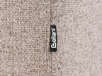 Sofa VORGOD Fabric Light Brown 3 Seater