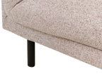 Sofa VORGOD Fabric Light Brown 3 Seater