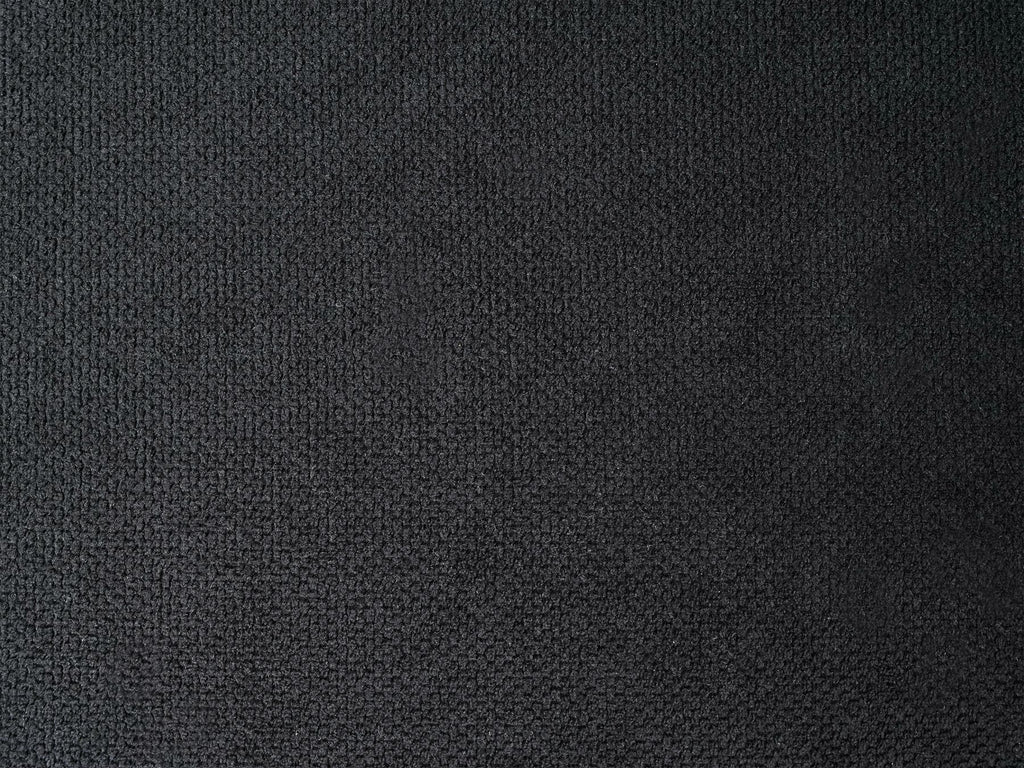 Sofa VORGOD Fabric Black 3 Seater