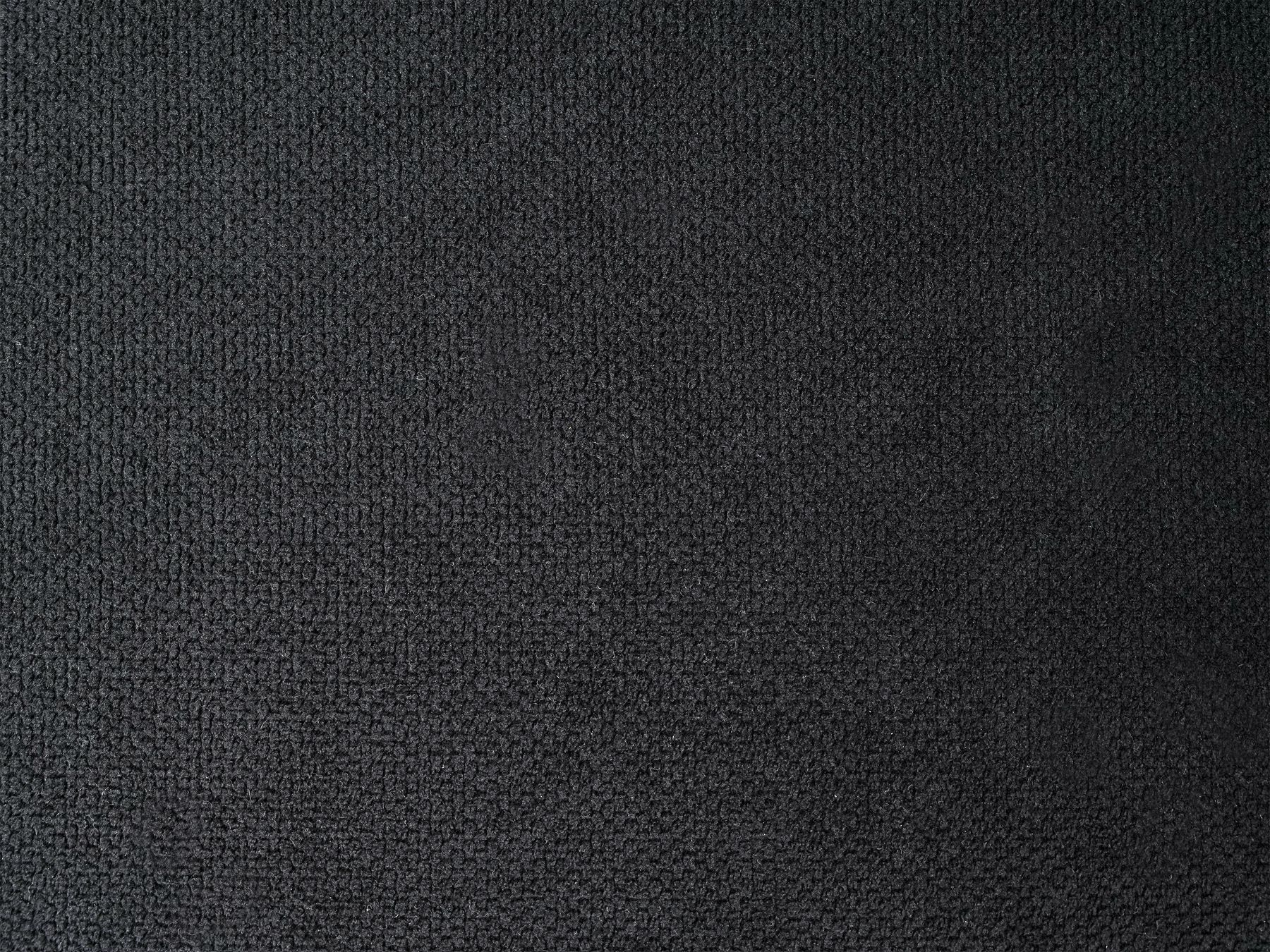 Sofa VORGOD Fabric Black 3 Seater