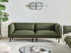Sofa VORGOD Fabric Dark Green 3 Seater