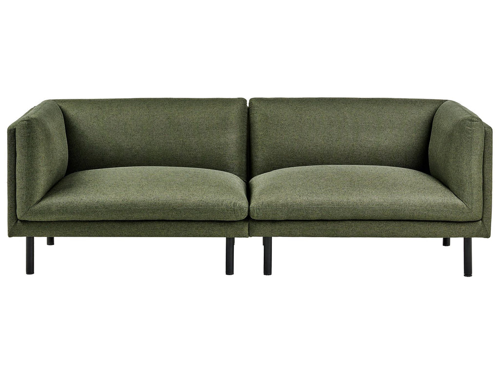 Sofa VORGOD Fabric Dark Green 3 Seater
