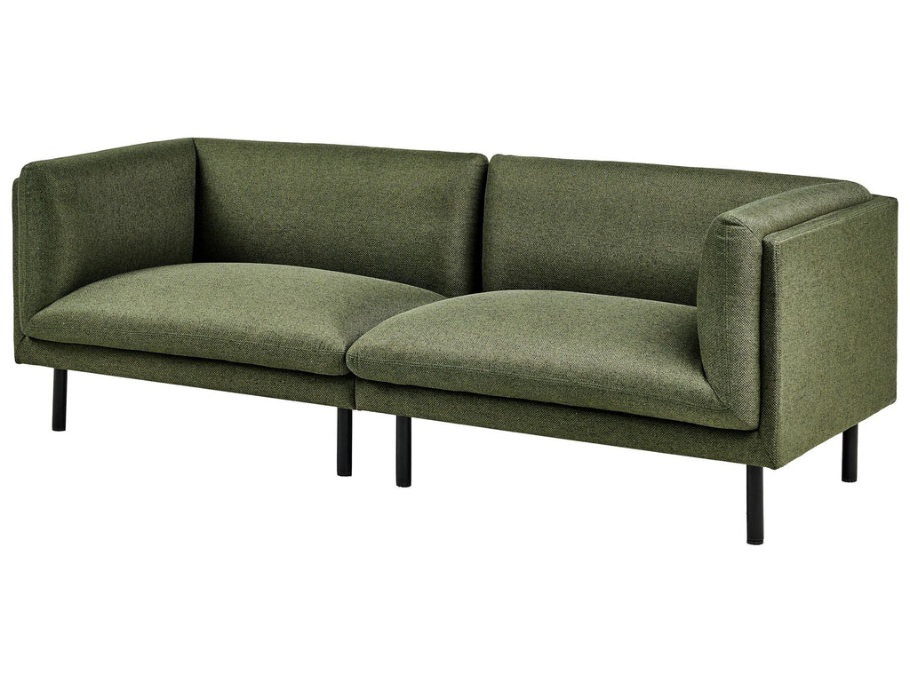 Sofa VORGOD Fabric Dark Green 3 Seater