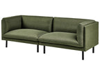 Sofa VORGOD Fabric Dark Green 3 Seater