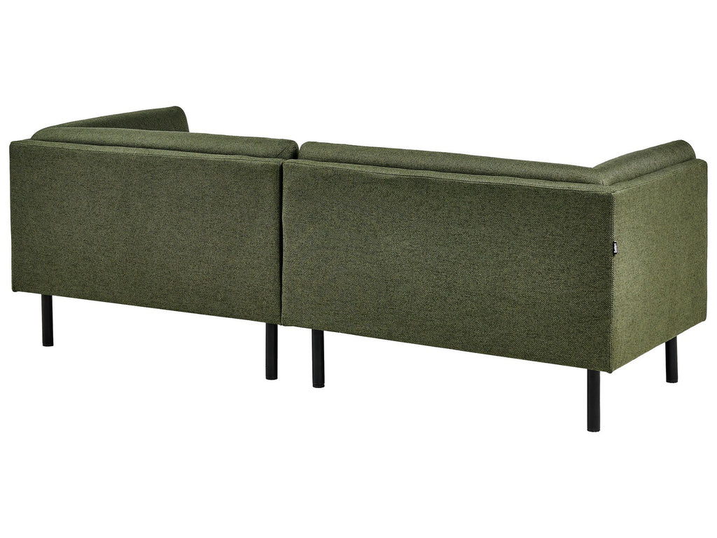 Sofa VORGOD Fabric Dark Green 3 Seater