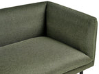 Sofa VORGOD Fabric Dark Green 3 Seater