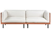 Sofa Fabric Off-White 3 Seater