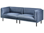 Sofa VORGOD Fabric Dark Blue 3 Seater