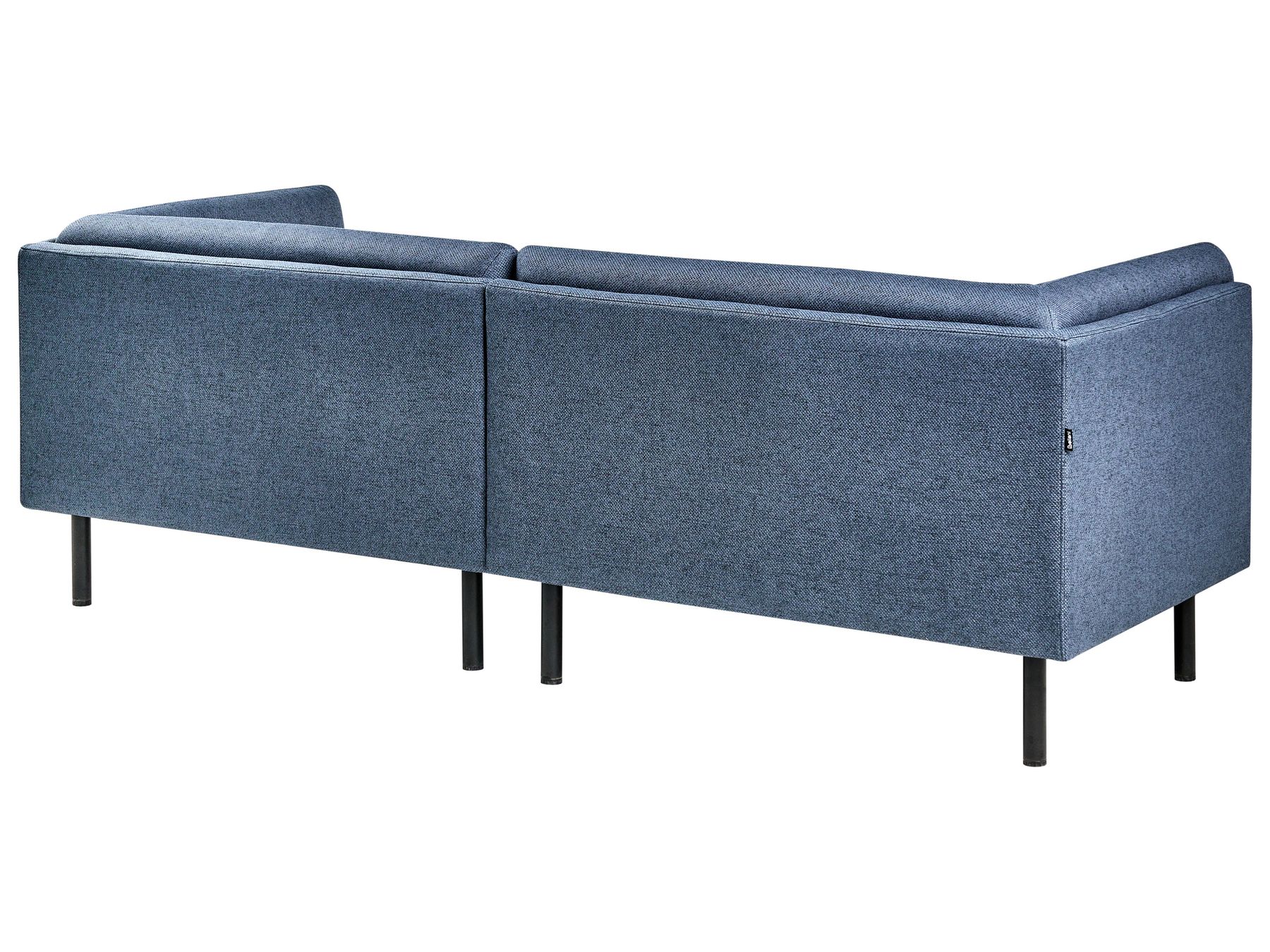 Sofa VORGOD Fabric Dark Blue 3 Seater