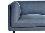 Sofa VORGOD Fabric Dark Blue 3 Seater