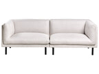 Sofa VORGOD Fabric Light Beige 3 Seater
