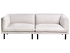 Sofa Fabric Light Beige 3 Seater