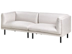 Sofa VORGOD Fabric Light Beige 3 Seater