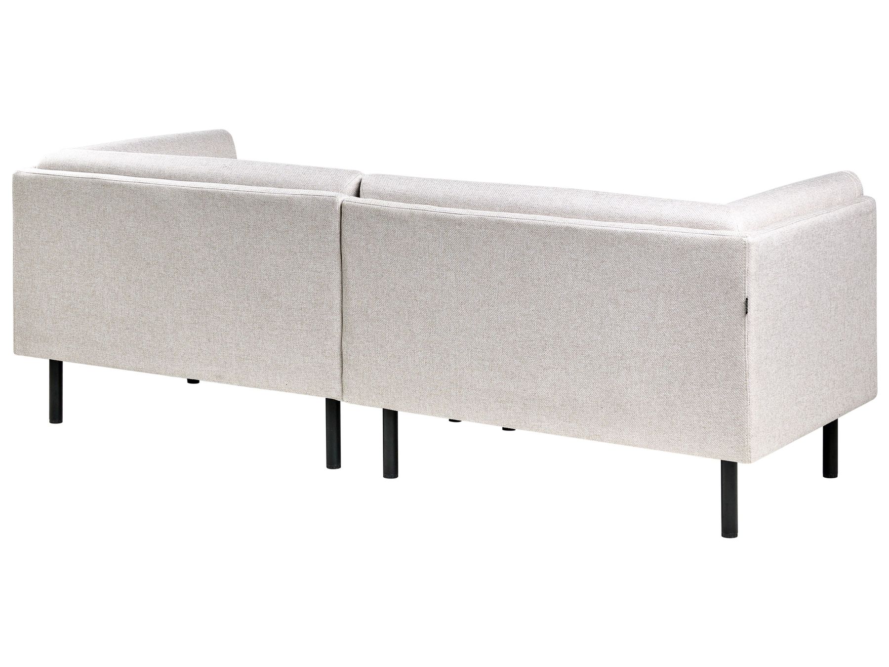 Sofa VORGOD Fabric Light Beige 3 Seater