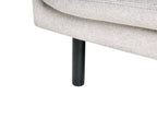 Sofa VORGOD Fabric Light Beige 3 Seater
