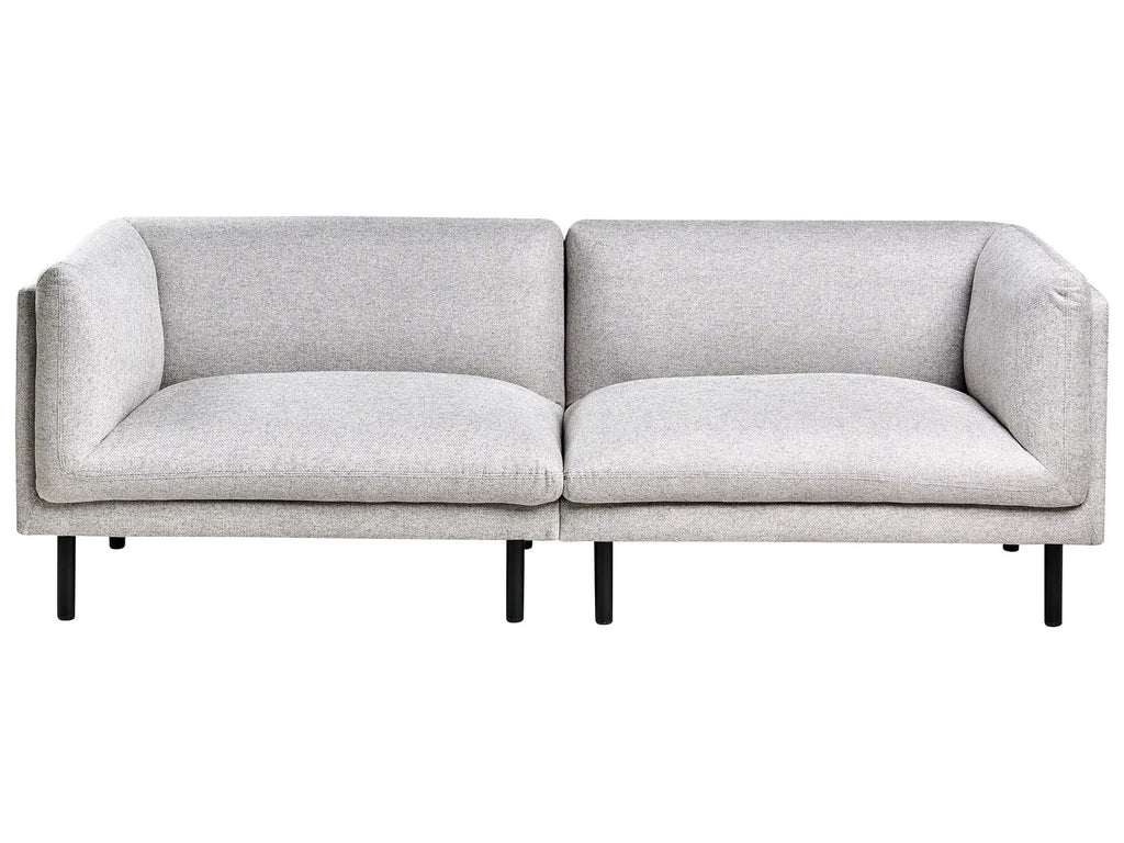 Sofa VORGOD Fabric Light Grey 3 Seater