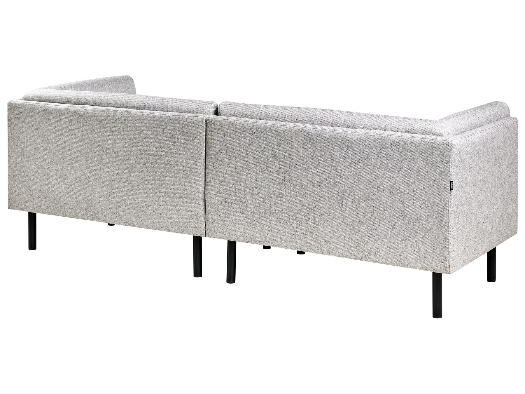 Sofa VORGOD Fabric Light Grey 3 Seater