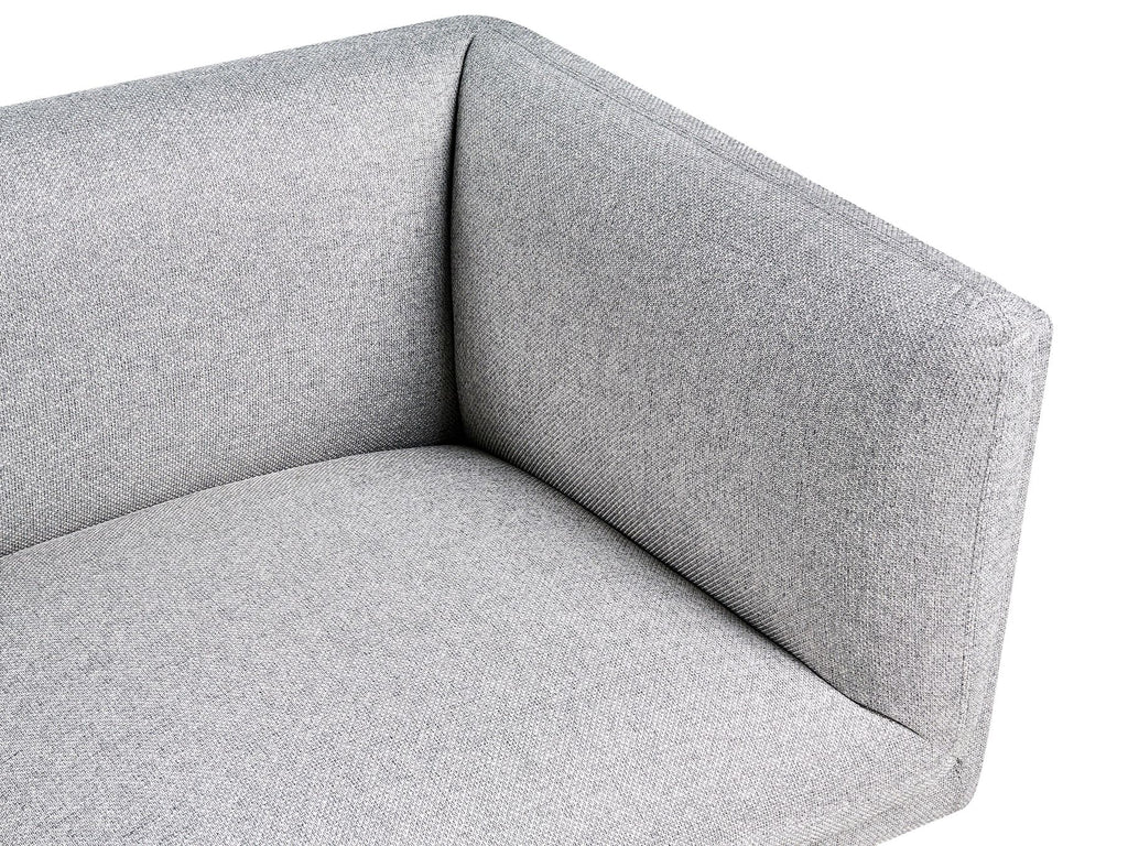 Sofa VORGOD Fabric Light Grey 3 Seater