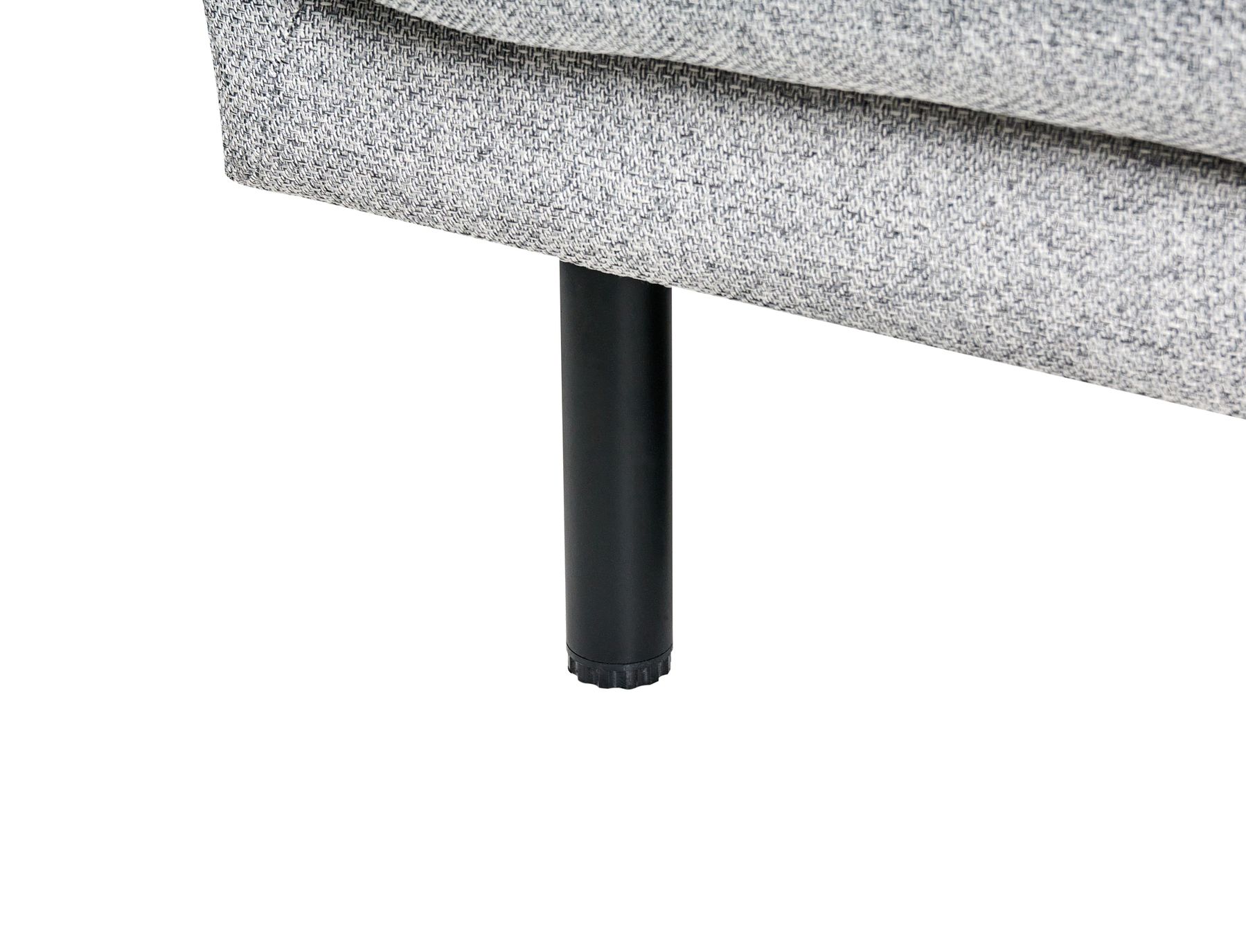 Sofa VORGOD Fabric Light Grey 3 Seater