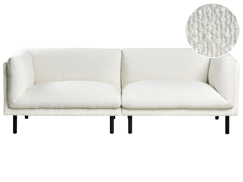 Sofa VORGOD Boucle Off-White 3 Seater