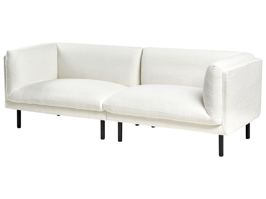 Sofa VORGOD Boucle Off-White 3 Seater