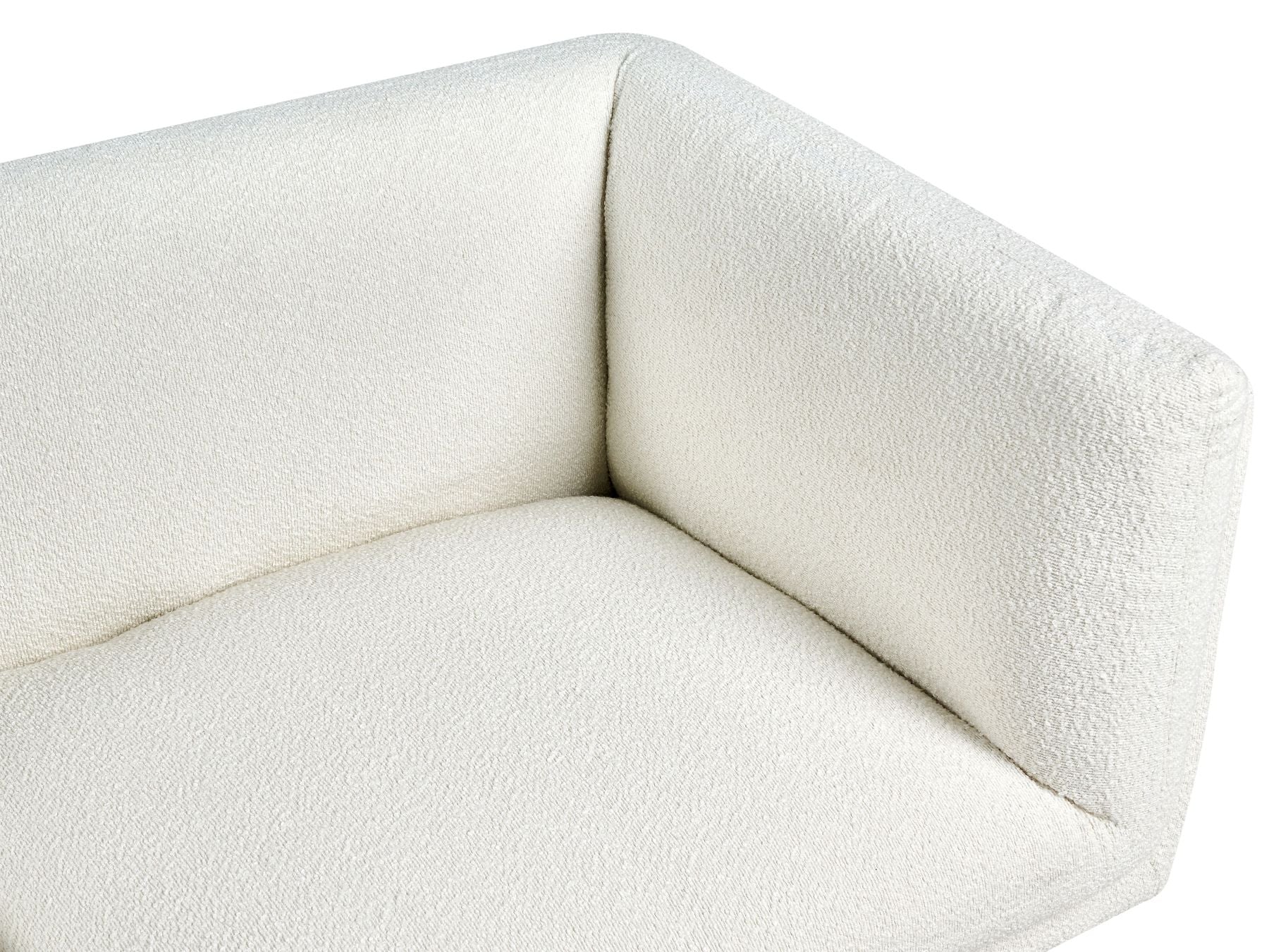 Sofa VORGOD Boucle Off-White 3 Seater