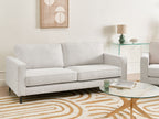Sofa SAVALEN Fabric Off-White 3 Seater