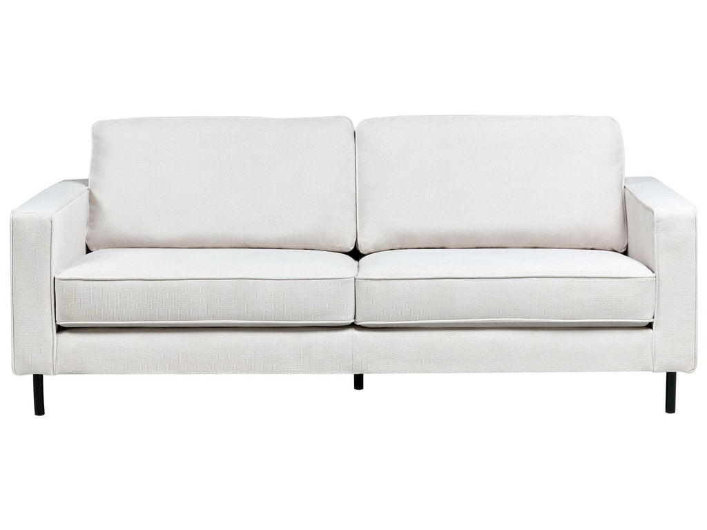Sofa SAVALEN Fabric Off-White 3 Seater