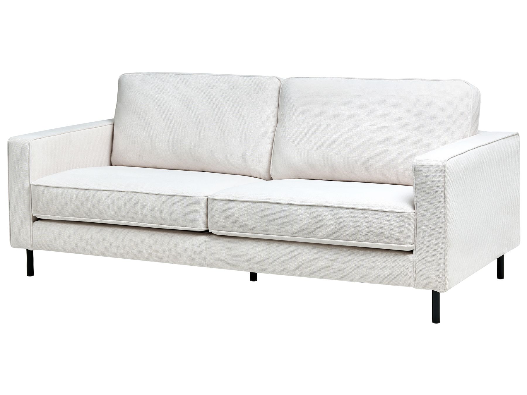 Sofa SAVALEN Fabric Off-White 3 Seater