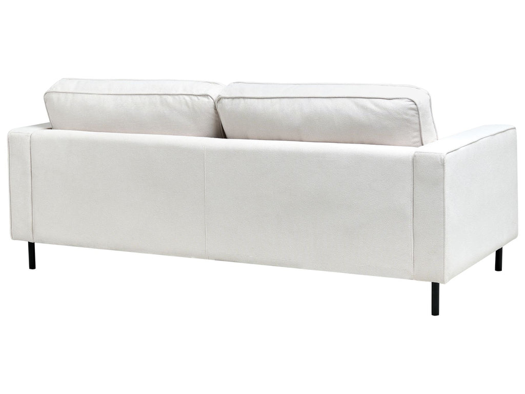 Sofa SAVALEN Fabric Off-White 3 Seater