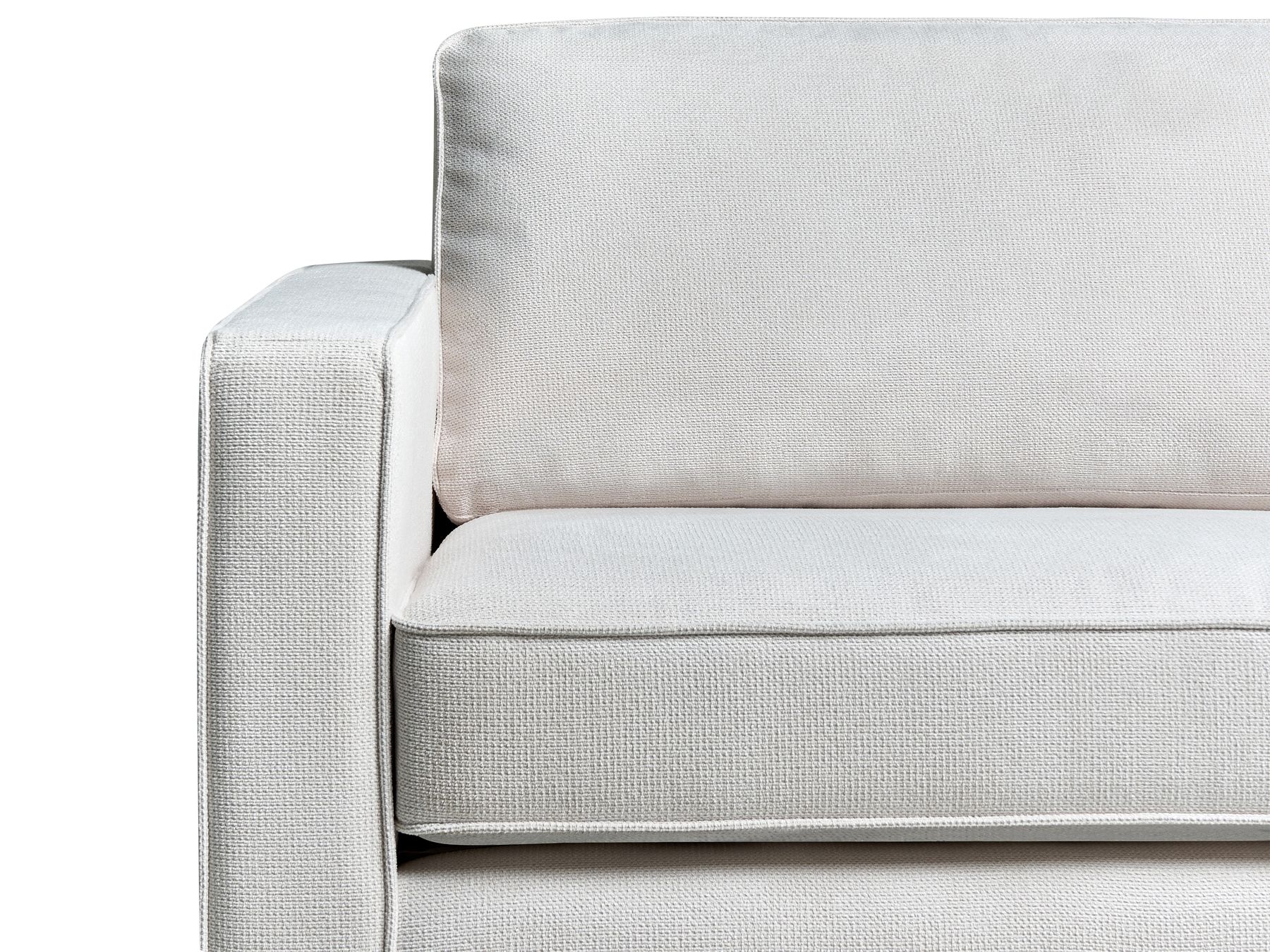 Sofa SAVALEN Fabric Off-White 3 Seater