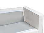 Sofa SAVALEN Fabric Off-White 3 Seater