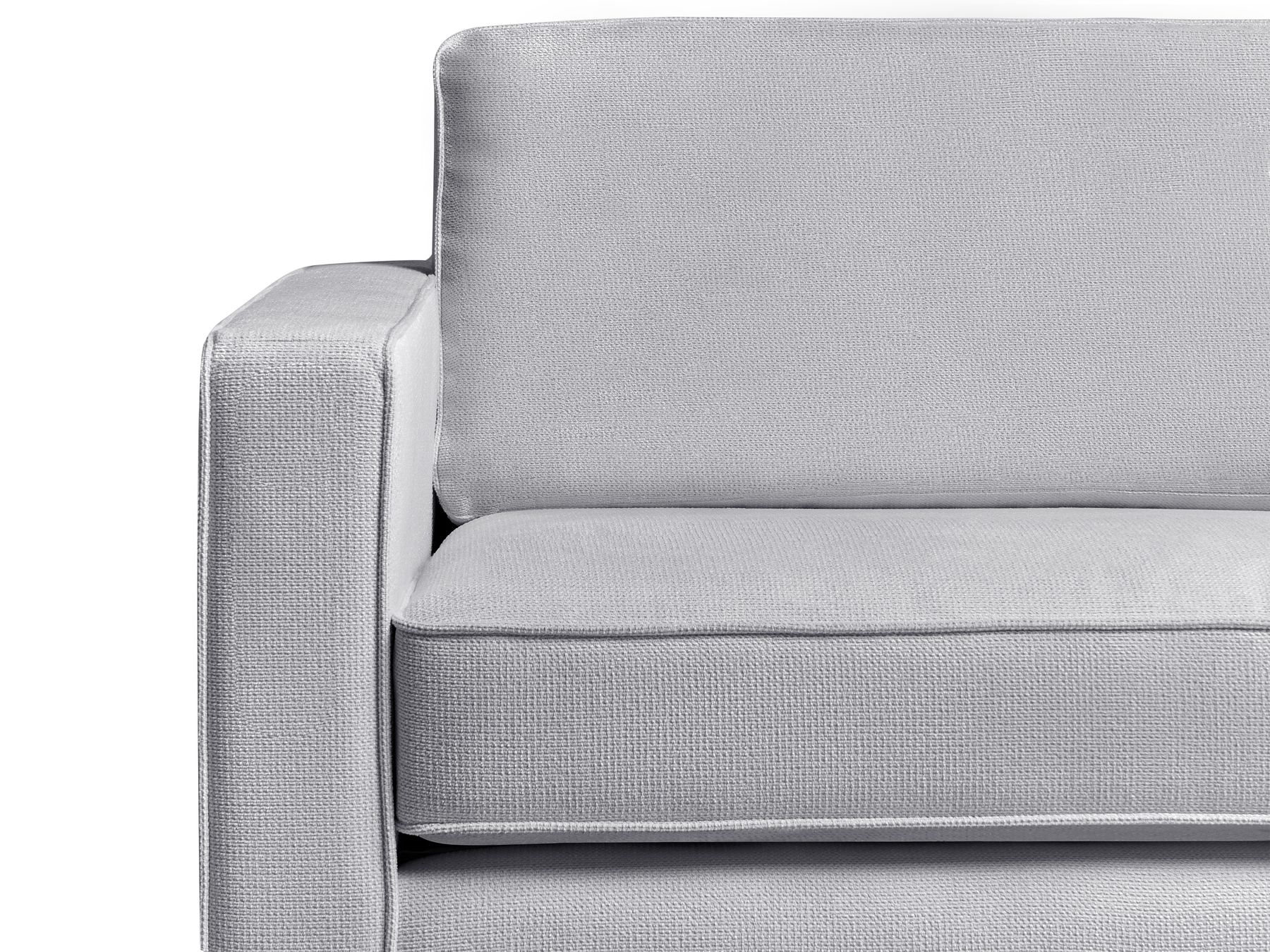 Sofa SAVALEN Fabric Light Grey 3 Seater