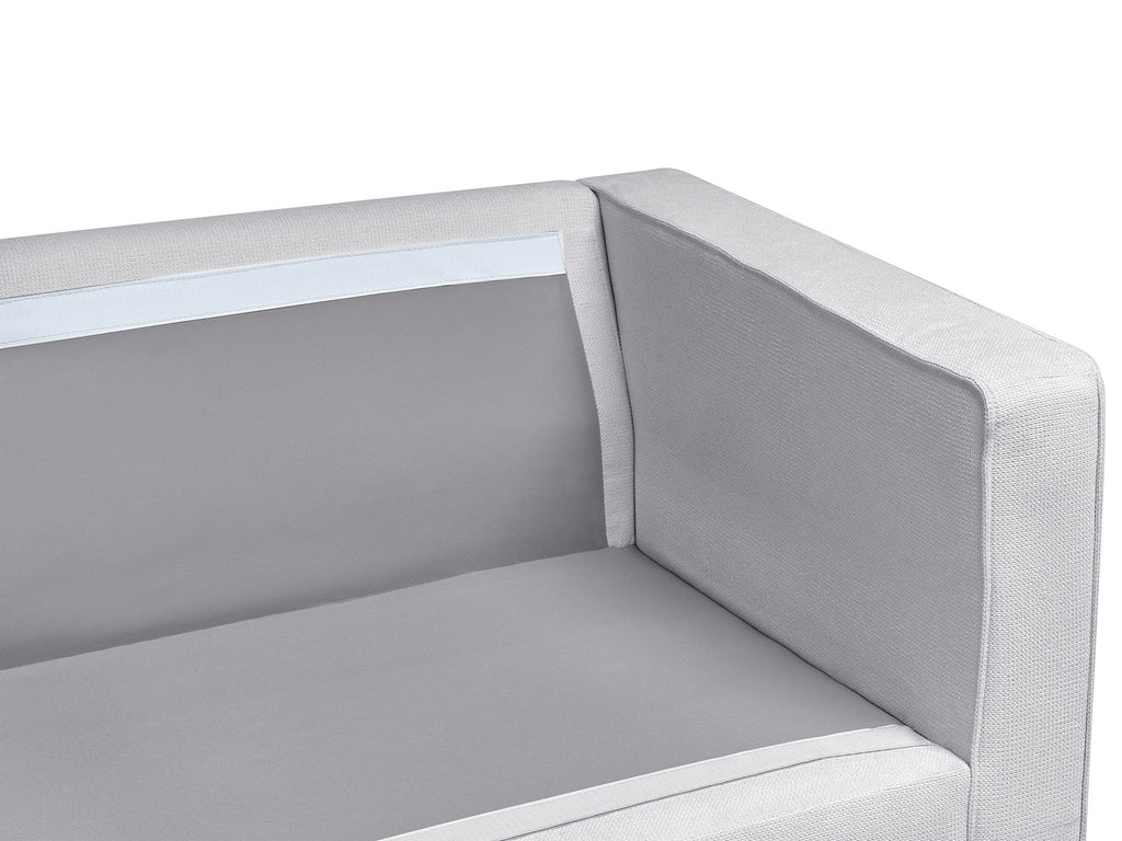 Sofa SAVALEN Fabric Light Grey 3 Seater
