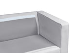 Sofa SAVALEN Fabric Light Grey 3 Seater