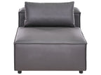 Modular Sofa BRANDE Faux Leather Black 3 Seater
