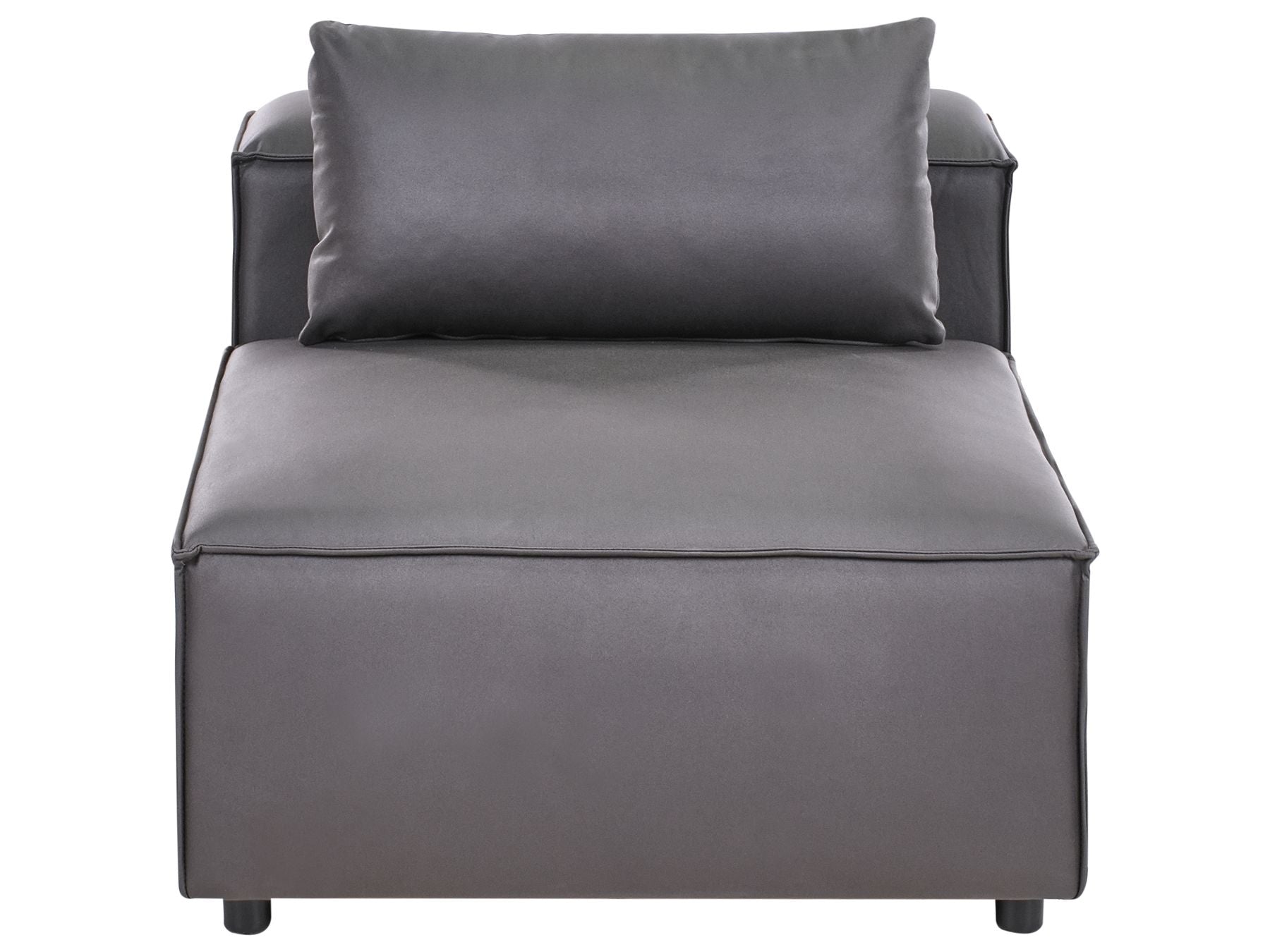 Modular Sofa BRANDE Faux Leather Black 3 Seater