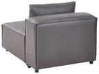 Modular Sofa BRANDE Faux Leather Black 3 Seater