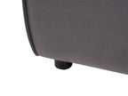 Modular Sofa BRANDE Faux Leather Black 3 Seater